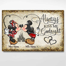 Load image into Gallery viewer, Personalized Mickey and Minnie Mouse Poster Custom Name Gift for Couples
