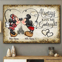 Load image into Gallery viewer, Personalized Mickey and Minnie Mouse Poster Custom Name Gift for Couples

