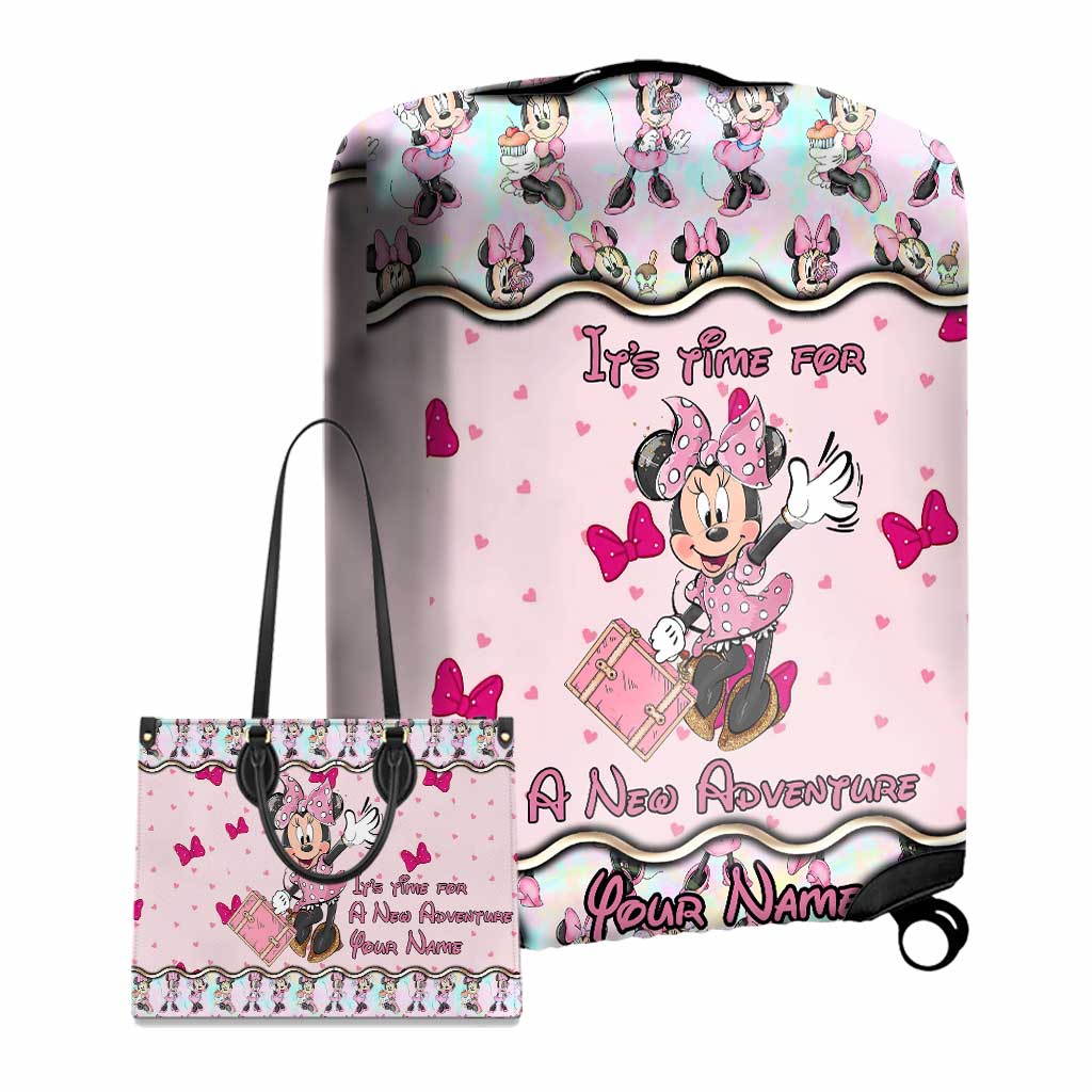 Personalized Leather Handbag & Luggage Cover Adventure Gift