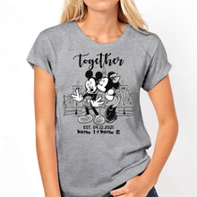 Load image into Gallery viewer, Personalized Couple Mouse T-shirt &amp; Hoodie Gift for Anniversary
