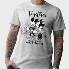 Load image into Gallery viewer, Personalized Couple Mouse T-shirt &amp; Hoodie Gift for Anniversary
