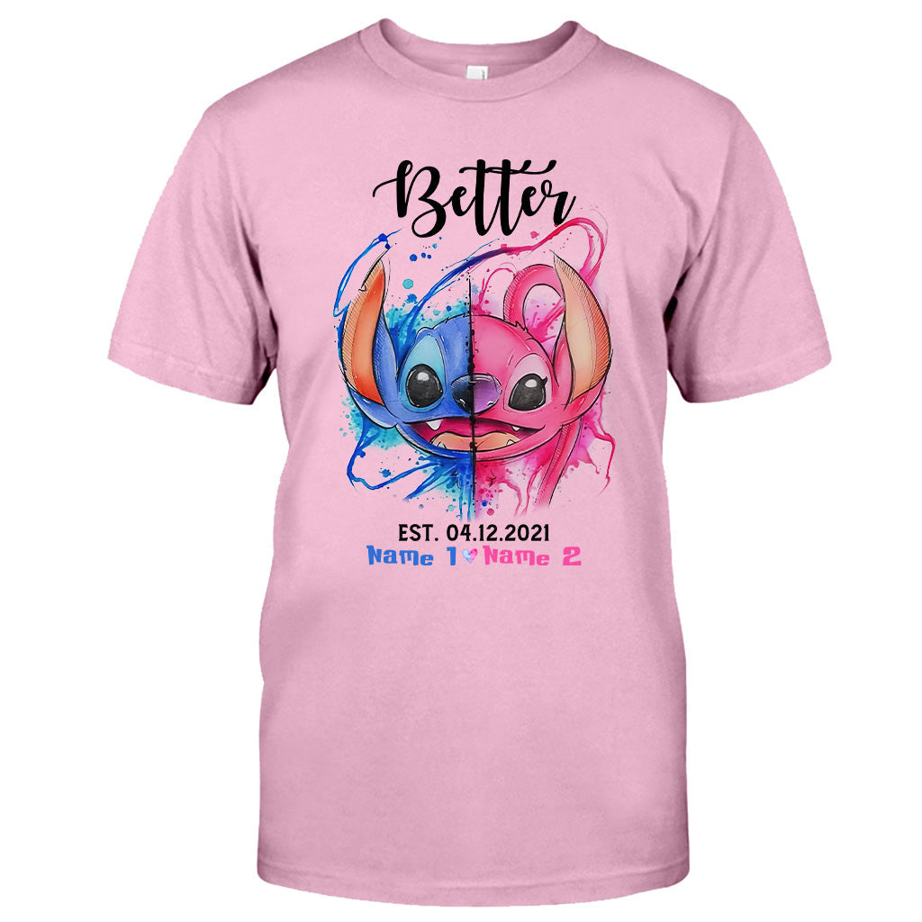 Personalized Couple Ohana T-shirts Hoodies Unique Gift Idea