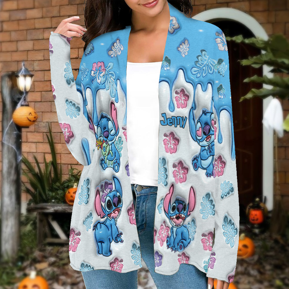 Personalized Ohana Cardigan Soft Casual Layer for Women