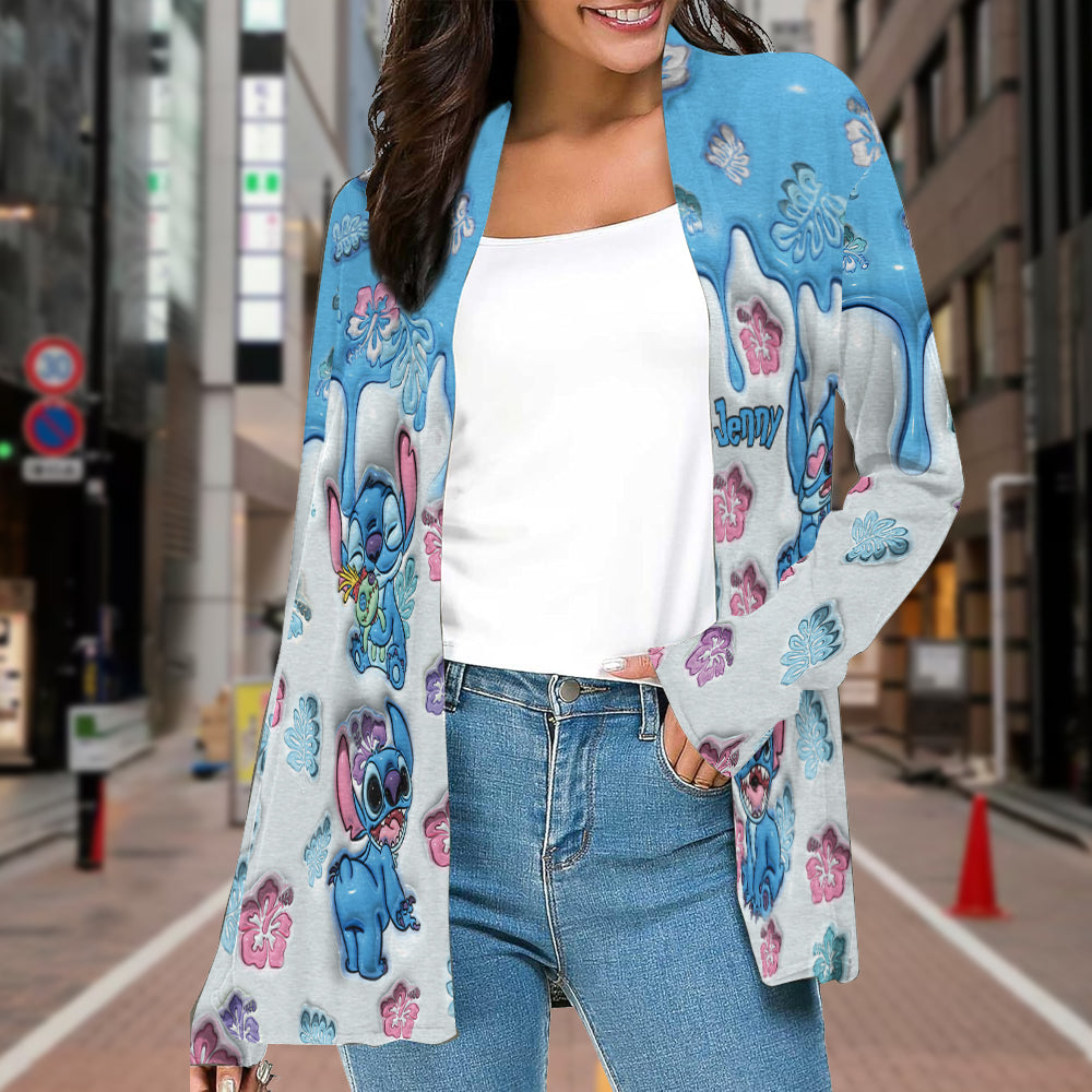 Personalized Ohana Cardigan Soft Casual Layer for Women