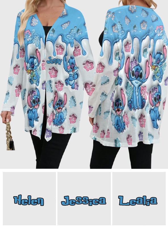 Personalized Ohana Cardigan Soft Casual Layer for Women