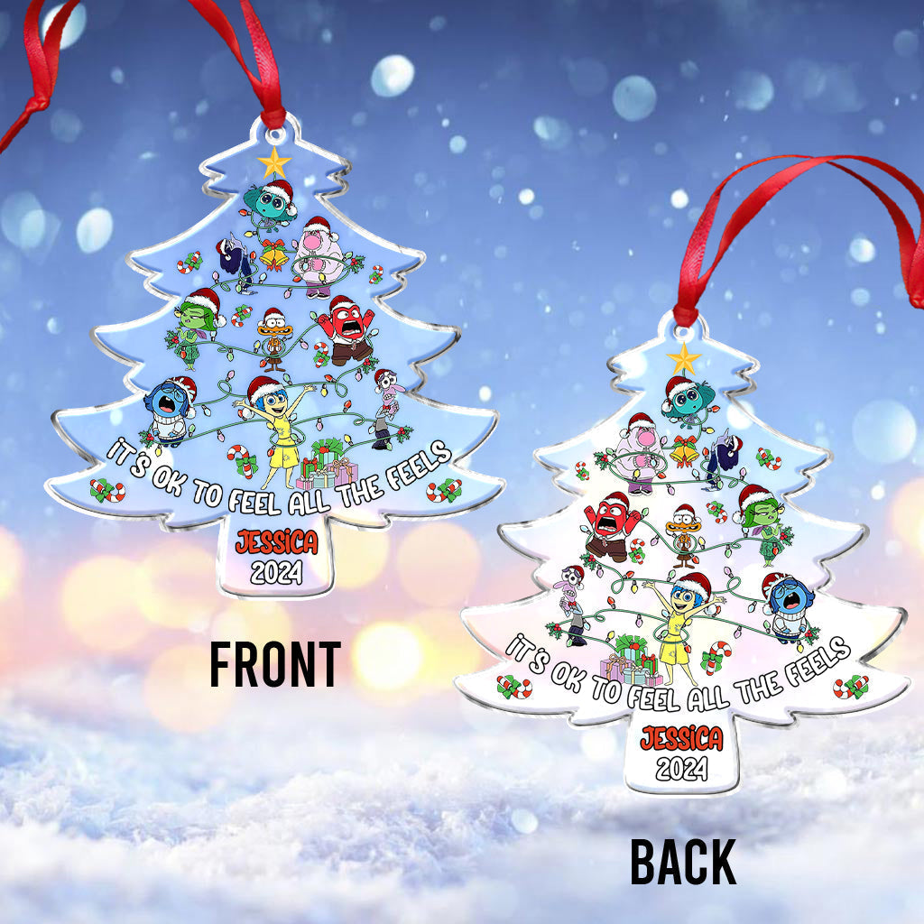 Personalized Acrylic Christmas Ornament Custom Name Gift