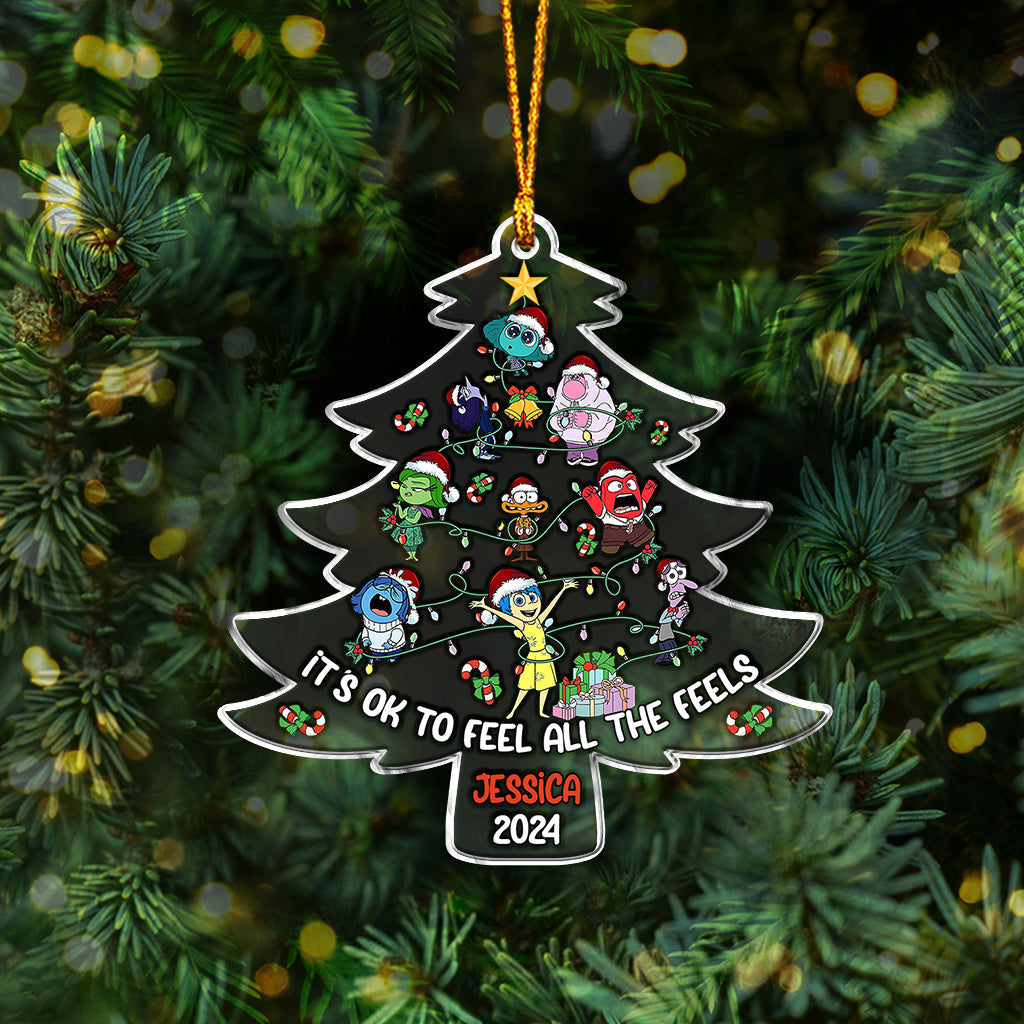 Personalized Acrylic Christmas Ornament Custom Name Gift