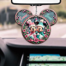 Load image into Gallery viewer, Personalized Mouse Couple Car Ornament Custom Name Gift

