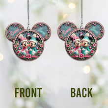 Load image into Gallery viewer, Personalized Mouse Couple Car Ornament Custom Name Gift
