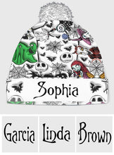 Load image into Gallery viewer, Personalized Nightmare Beanie Hat for Kids &amp; Adults – Custom Name Gift for Christmas
