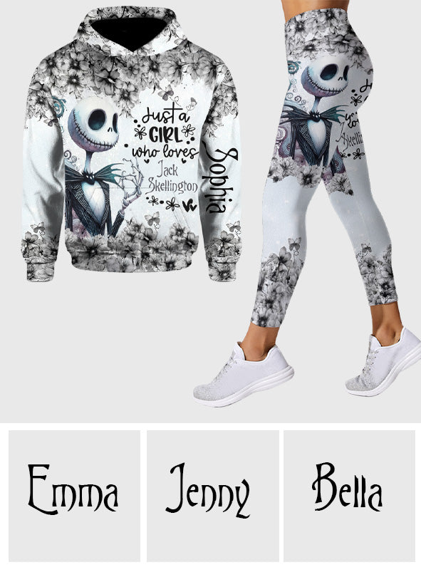 Personalized Nightmare Before Christmas Hoodie & Leggings for Girls