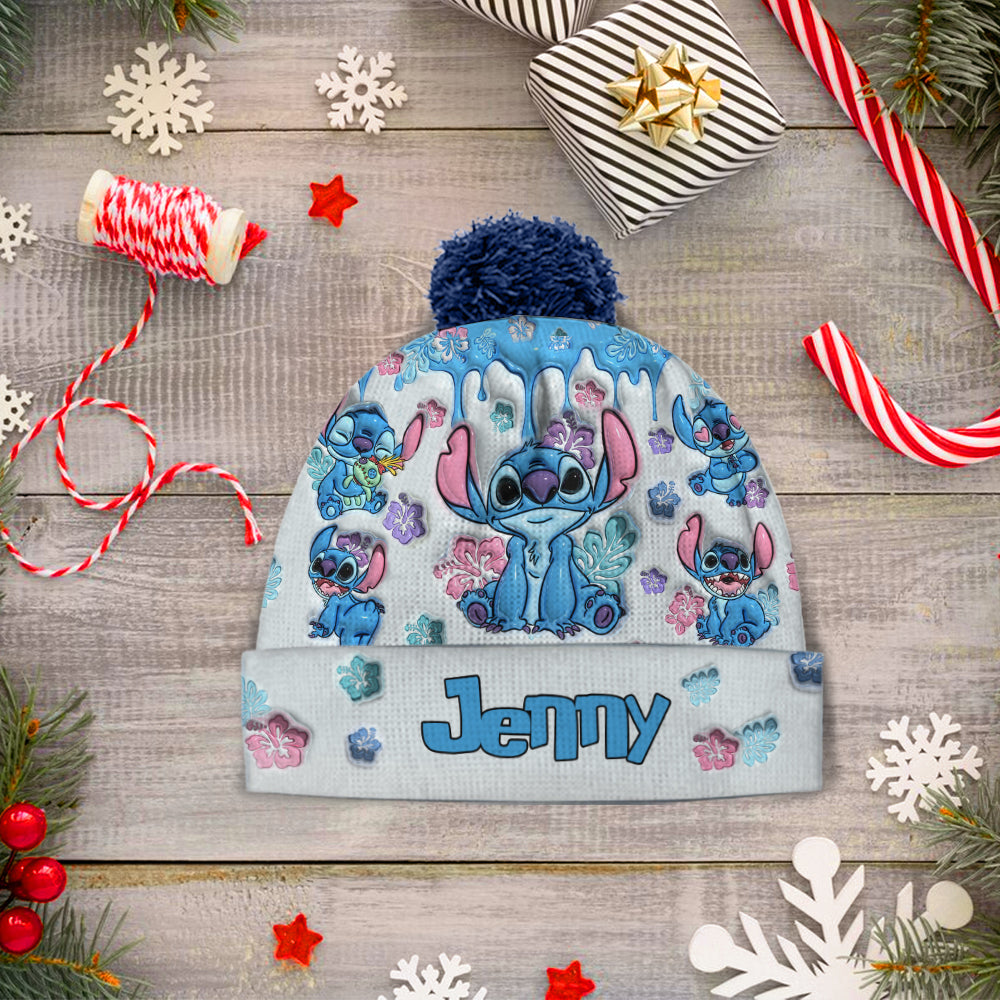 Personalized Ohana Beanie Hat Custom Name Gift for Family