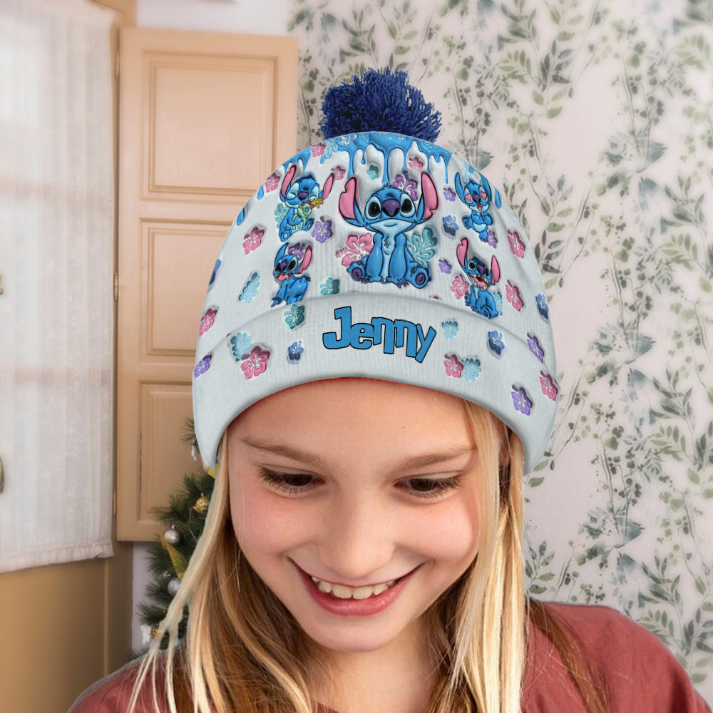 Personalized Ohana Beanie Hat Custom Name Gift for Family