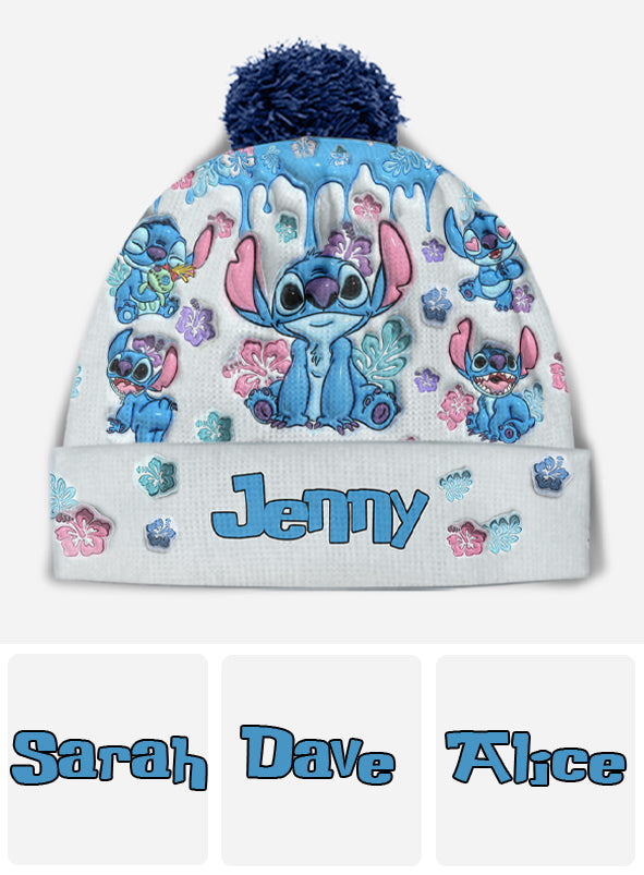 Personalized Ohana Beanie Hat Custom Name Gift for Family