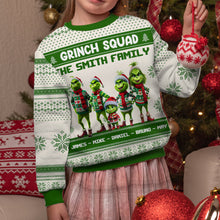 Load image into Gallery viewer, Personalized Grinch Squad Ugly Sweater Family Christmas Gift
