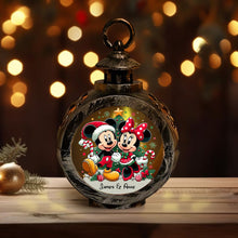 Load image into Gallery viewer, Personalized Round Lantern with Light for Christmas | Gift Idea
