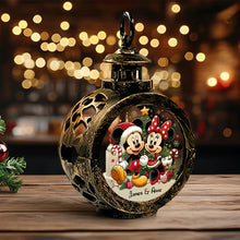 Load image into Gallery viewer, Personalized Round Lantern with Light for Christmas | Gift Idea
