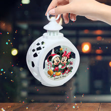 Load image into Gallery viewer, Personalized Round Lantern with Light for Christmas | Gift Idea
