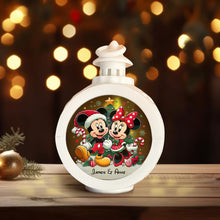 Load image into Gallery viewer, Personalized Round Lantern with Light for Christmas | Gift Idea
