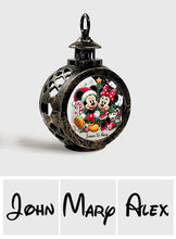 Load image into Gallery viewer, Personalized Round Lantern with Light for Christmas | Gift Idea
