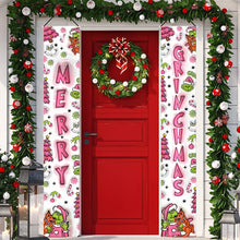 Load image into Gallery viewer, Personalized Merry Grinchmas Porch Sign Christmas Decor

