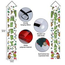 Load image into Gallery viewer, Personalized Merry Grinchmas Porch Sign Christmas Decor

