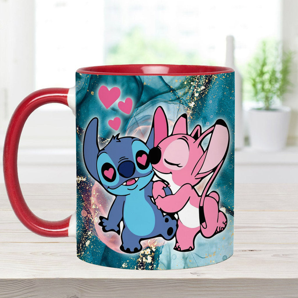 Personalized Ohana Accent Mug Custom Name Gift for Couples