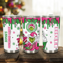 Load image into Gallery viewer, Personalized Grinchmas Tumbler Custom Name Christmas Gift
