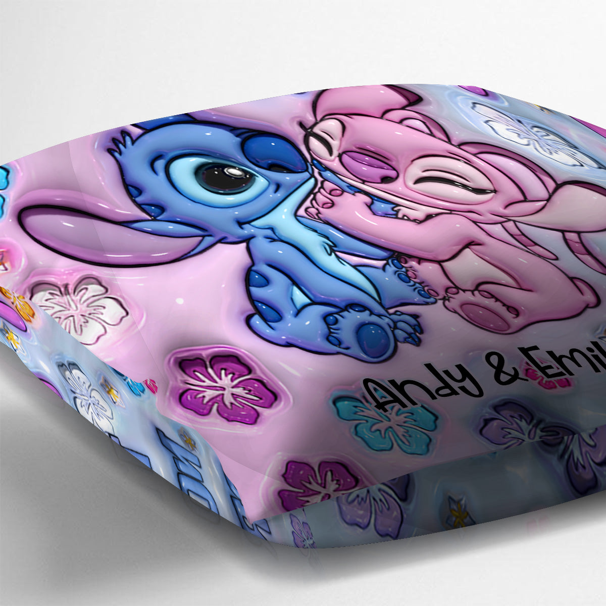 Personalized Ohana Throw Pillow Custom Names Gift for Couples