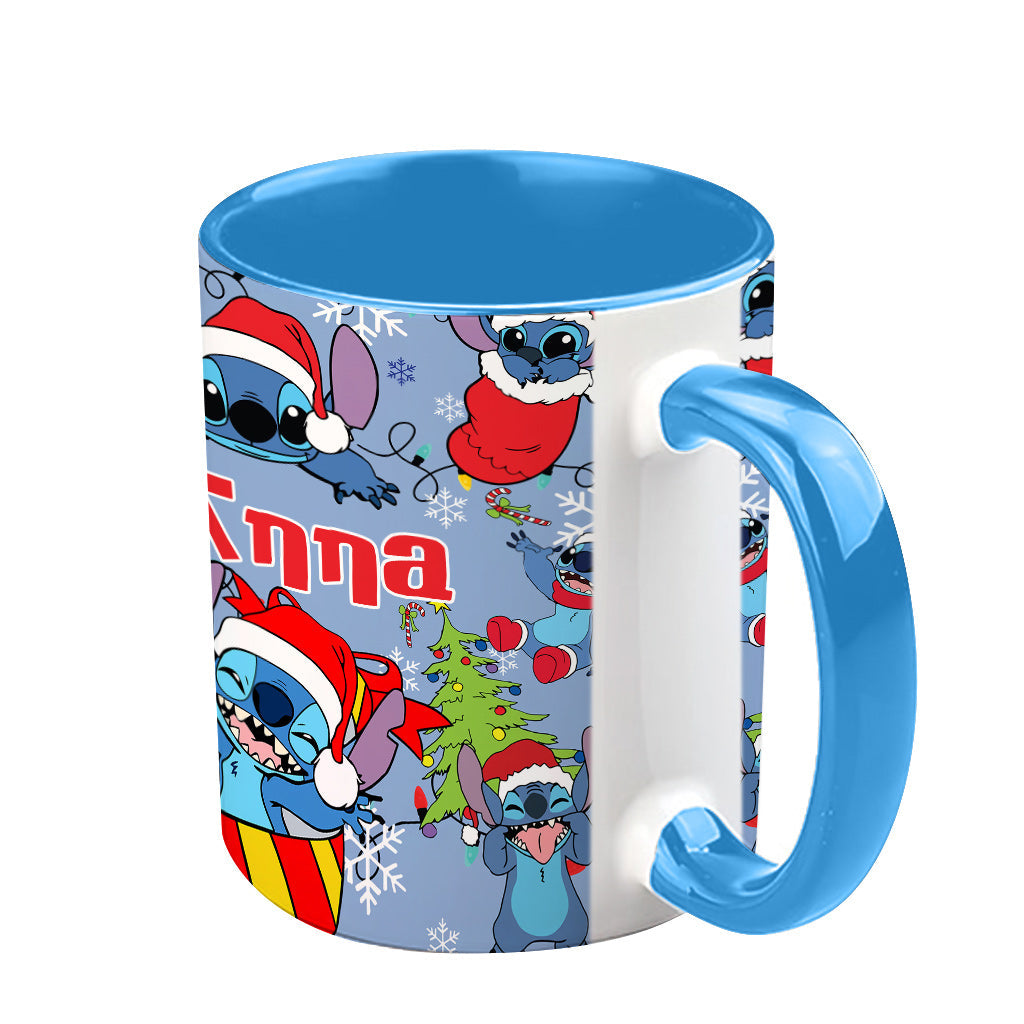 Personalized Ohana Accent Mug Custom Name Christmas Gift
