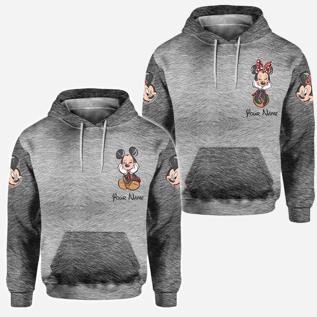 Personalized Couple Mouse All Over T-shirt & Hoodie Gift