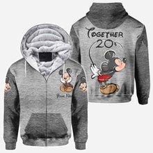 Load image into Gallery viewer, Personalized Couple Mouse All Over T-shirt &amp; Hoodie Gift
