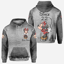 Load image into Gallery viewer, Personalized Couple Mouse All Over T-shirt &amp; Hoodie Gift
