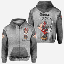 Load image into Gallery viewer, Personalized Couple Mouse All Over T-shirt &amp; Hoodie Gift
