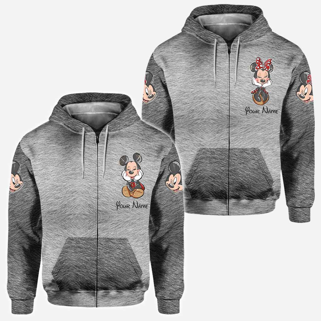Personalized Couple Mouse All Over T-shirt & Hoodie Gift