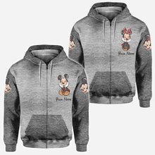 Load image into Gallery viewer, Personalized Couple Mouse All Over T-shirt &amp; Hoodie Gift
