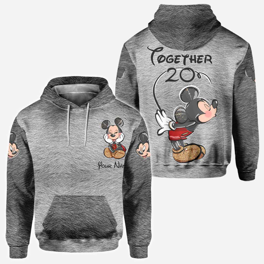 Personalized Couple Mouse All Over T-shirt & Hoodie Gift