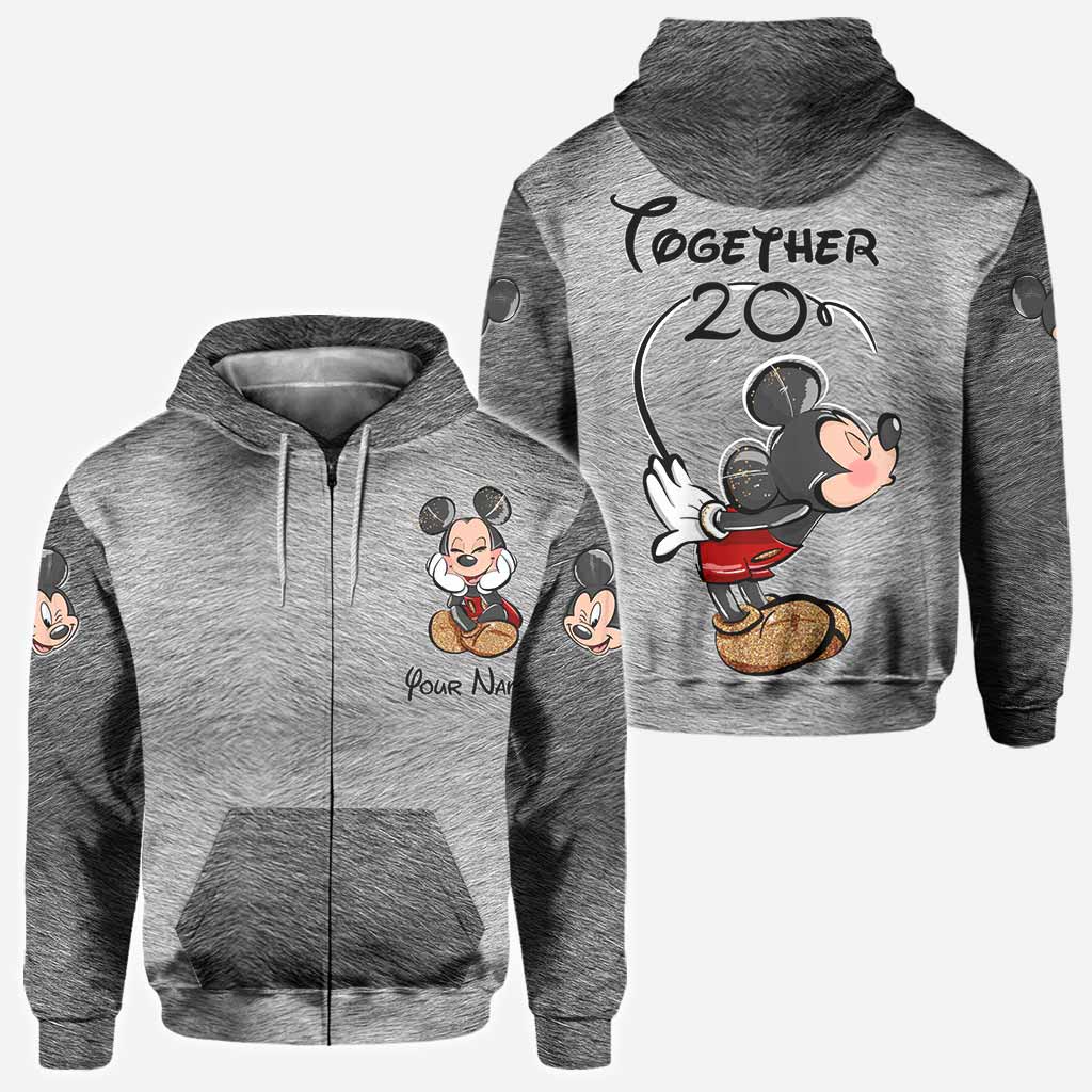 Personalized Couple Mouse All Over T-shirt & Hoodie Gift