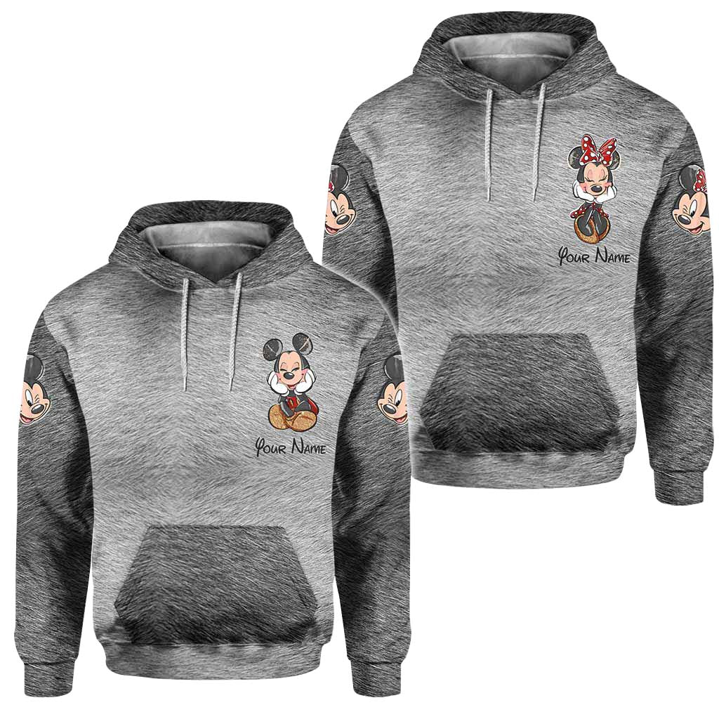 Personalized Couple Mouse All Over T-shirt & Hoodie Gift