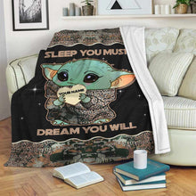 Load image into Gallery viewer, Personalized Soft Fleece Blanket Custom Name Gift for Kids
