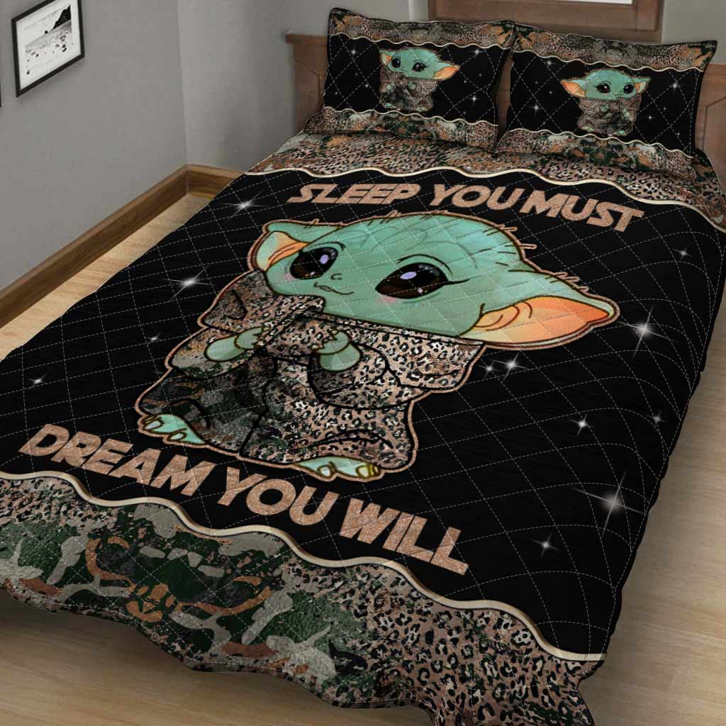 Personalized Sleep You Must Quilt Set Custom Name Gift