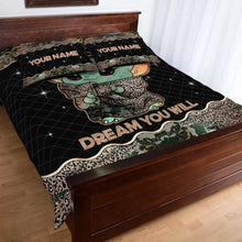 Load image into Gallery viewer, Personalized Sleep You Must Quilt Set Custom Name Gift
