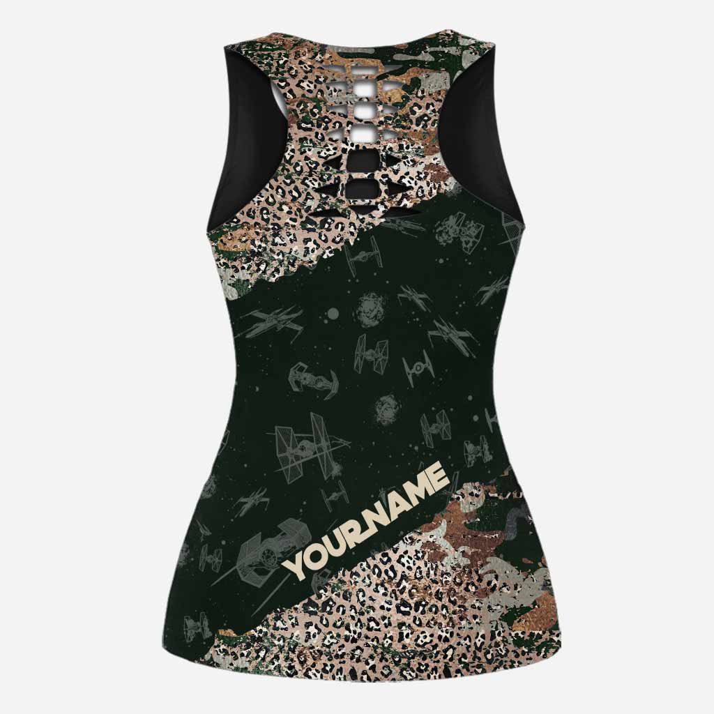 Personalized Hollow Tank Top & Leggings Set for Kids - Too Cute I Am