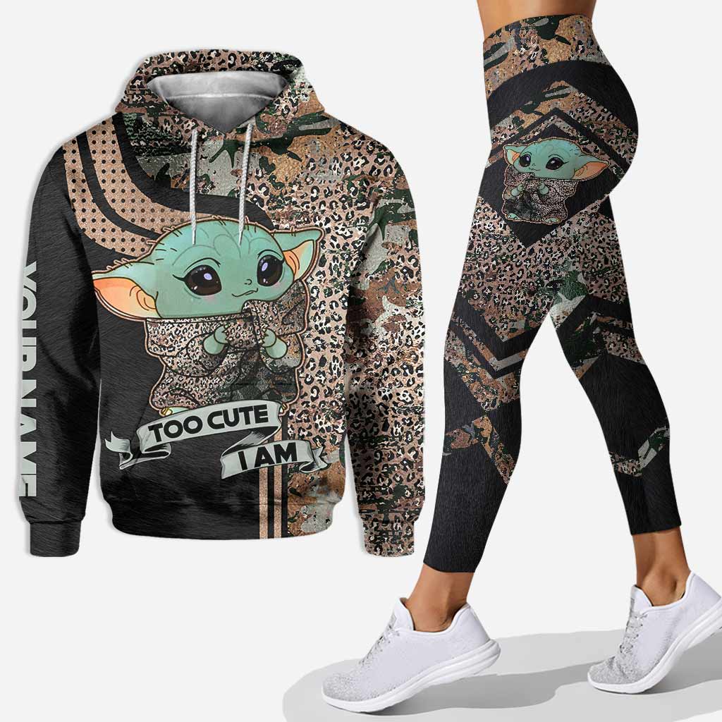 Personalized Hoodie and Leggings Set Cute Design Custom Name Gift for Mom