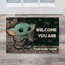 Load image into Gallery viewer, Personalized Welcome Doormat Custom Family Name Home Decor
