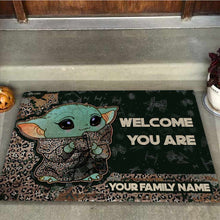 Load image into Gallery viewer, Personalized Welcome Doormat Custom Family Name Home Decor
