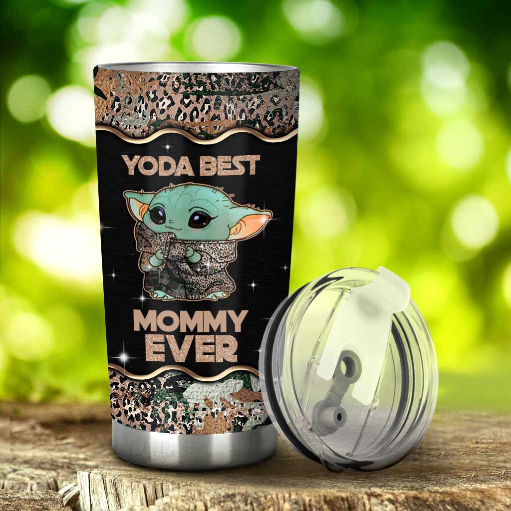 Personalized Yoda Mommy Ever Tumbler Custom Name Gift for Mom