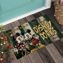 Load image into Gallery viewer, Personalized Disney Couple Doormat Custom Name Gift
