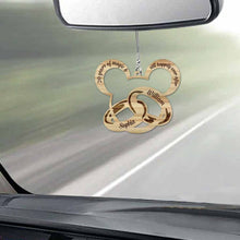 Load image into Gallery viewer, Personalized Couple Mouse Car Ornament Custom Name Gift for Christmas

