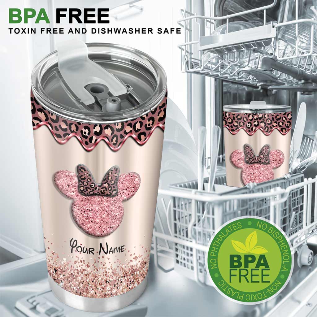 Personalized 20oz Magic Tumbler with Name Glitter Print Gift